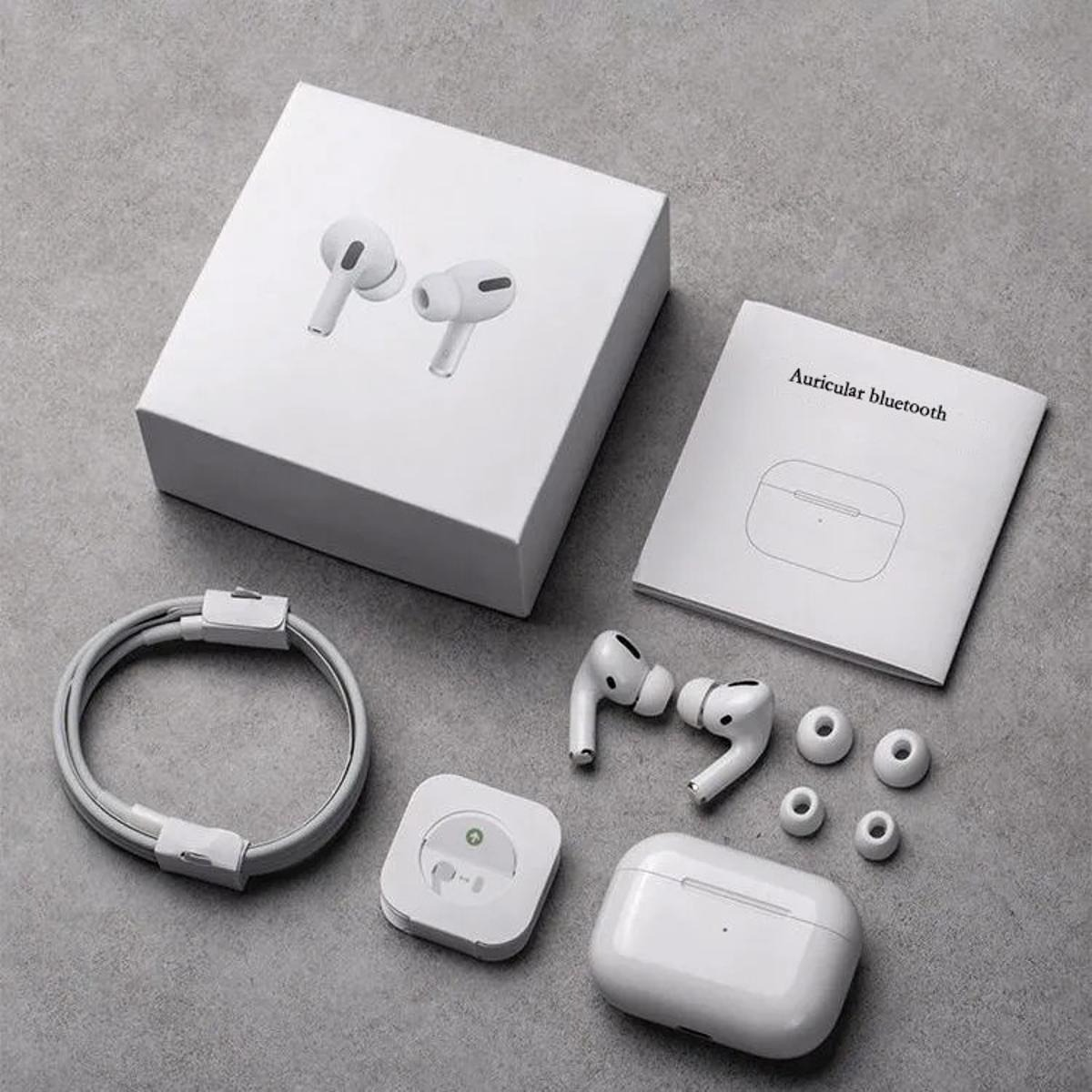 Pro White TWS AirPods – High-Quality Sound & Touch Controls | True Wireless Stereo Earbuds with Built-in Mic, 10m Bluetooth Range | Sport Headset Compatible with All Bluetooth-Enabled Devices
