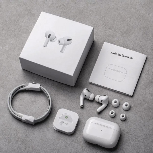 Pro White TWS AirPods – High-Quality Sound & Touch Controls | True Wireless Stereo Earbuds with Built-in Mic, 10m Bluetooth Range | Sport Headset Compatible with All Bluetooth-Enabled Devices