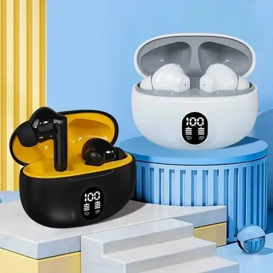 Pro White and Black TWS AirPods – High-Quality Sound & Touch Controls | True Wireless Stereo Earbuds with Built-in Mic, 10m Bluetooth Range | Sport Headset Compatible with All Bluetooth-Enabled Devices