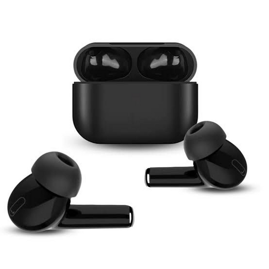 Pro BLACK TWS AirPods – High-Quality Sound & Touch Controls | True Wireless Stereo Earbuds with Built-in Mic, 10m Bluetooth Range | Sport Headset Compatible with All Bluetooth-Enabled Devices