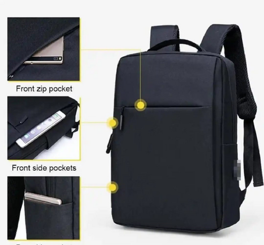 Premium 3-Pocket Fully Foamed Laptop Backpack – Ideal for College, University, and Daily Use