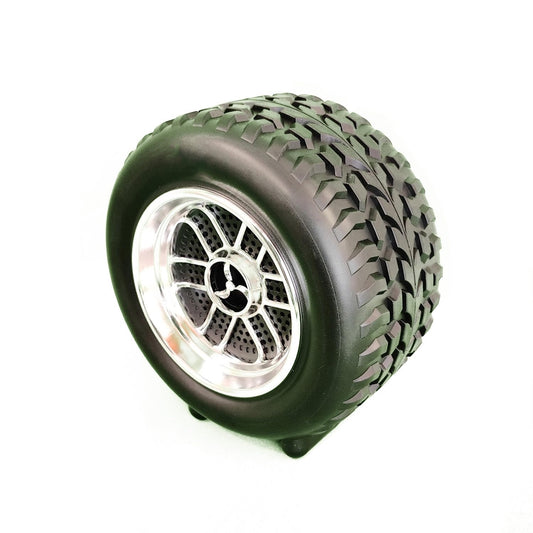High-Powered Tyre-Shaped Bluetooth Speaker with Deep Extra Bass – Portable Wireless Speaker with Dynamic Sound, LED Lights & Unique Tyre Design for Home, Car & Outdoor Use