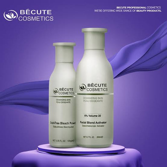 Becute Skin Polish Set – Includes Becute Bleach Powder & Facial Blonde Activator