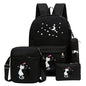 4-in-1 School Bag Set for Children – Fashionable Canvas Backpack with Matching Pencil Case, Lunch Bag & Pouch – For Boys & Girls