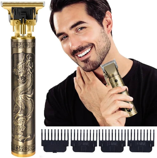T9 Cordless Electric Hair & Beard Trimmer for Men – Plastic Body Shaver | Haircut & Shaving Tool | Barber Accessories